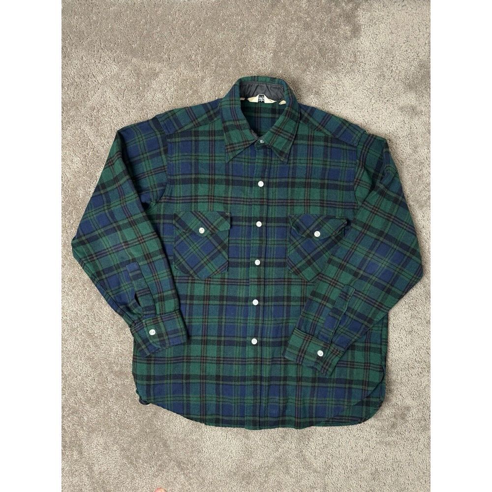 Vintage Woolrich wool plaid shirt. Condition is fair. Offers invited.